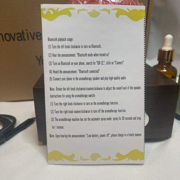 Aromatherapy diffuser with Bluetooth capabilities 2 scents included - Picture 4 of 4